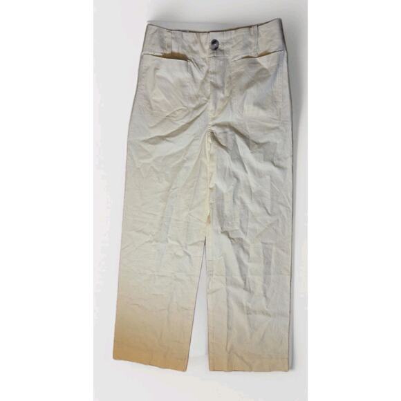 The Colette Beachy Linen Full-Length Wide-Leg Pants by Maeve 26 Nwts - Picture 5 of 10